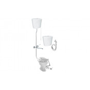 Комплект видуара Jika Mira с  керам. бачками, педалью и смесителем (5104.6+1487+0323.005.2.2+6604-06-050+1753)