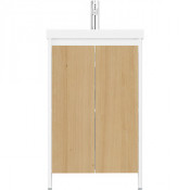 Тумба под раковину напольная Velvex Klaufs 50 tnKLA.50.2D-617.216 белый/дерево