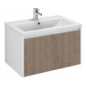 Тумба под раковину подвесная Velvex Klaufs 70 tpKLA.70.1Y-617.216 белый/дерево