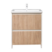 Тумба под раковину напольная Velvex Klaufs 70 tnKLA.70.2Y-617.216 белый/дерево