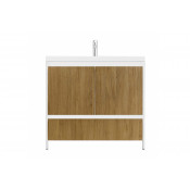 Тумба под раковину напольная Velvex Klaufs 90 tnKLA.90.2D.1Y-617.216 белый/дерево