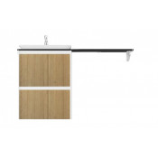 Тумба под раковину подвесная Velvex Klaufs tpKLA.56.60.2Y-617.216 белый/дерево