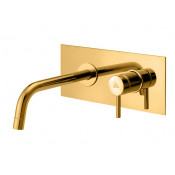 Смеситель для раковины Paffoni Light LIG101HGSP/M Медовое золото