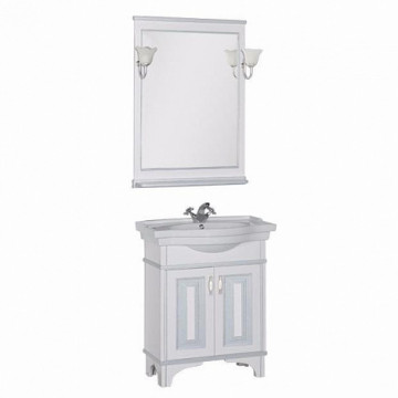 Мебель для ванной Aquanet Валенса 80 белый кракалет/серебро (180456)