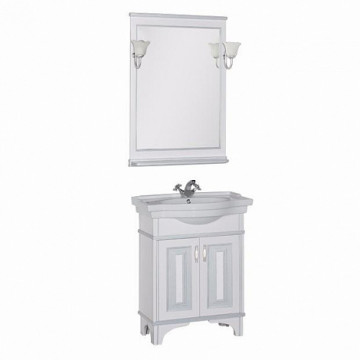 Мебель для ванной Aquanet Валенса 70 белый кракалет/серебро (180460)