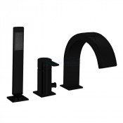 Смеситель на борт ванны Paffoni Ringo RIN040LNO Черный матовый