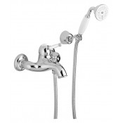 Смеситель для ванны Paffoni Giorgia GI024CRC хром белый