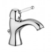 Смеситель для раковины Paffoni Giorgia GI075CRC хром белый