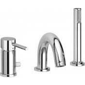 Смеситель на борт ванны Paffoni Light LIG047ST сталь