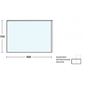 Зеркало De Aqua Сильвер 90 черный (261673)