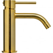 Смеситель для раковины Paffoni Light LIG071HGSP медовое золото брашированное