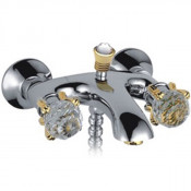 Смеситель для ванны Frap хром/золото F3088