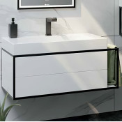 Тумба под раковину подвесная Aqwella Clarberg Logic 80 белая LOG0108L