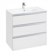 Тумба под раковину Roca The Gap, 80 см, белый глянец 857553806