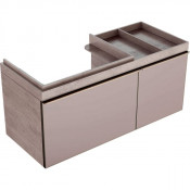 Тумба подвесная Geberit Citterio 500.567.JI.1 135 Правая, светлый дуб / меламин, структура дерева