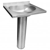 Раковина  на пьедестале антивандальная С/О справа, Б/П 456х505х820 (221)