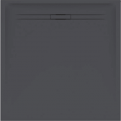 Квадратный душевой поддон Geberit Sestra 90 550.270.00.2 Графит / Структура натурального камня