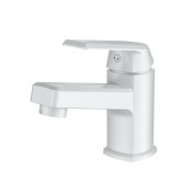 Смеситель для раковины Orange OneLife P02-021w полимерный белый глянцевый