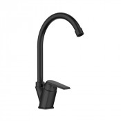 Смеситель для кухни Orange OneLife P02-000b полимерный черный матовый