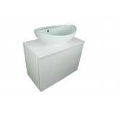 Тумба с раковиной Orange Otto Ot-75TuMDF+G60 белый