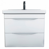 Тумба с раковиной Orange Sonic So-65Tu+Ra белый глянец