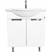 Тумба с раковиной Orange Глория Gl-75TU+RA белый