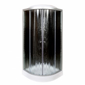 Душевая кабина Deto L 809 с электрикой BLACK 90x90