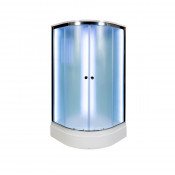 Душевая кабина Deto D D279S LED 90 x 90 с крышей и LED подсветкой