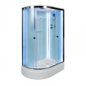 Душевая кабина Deto D D272S LED R 120 x 80 с крышей и LED подсветкой