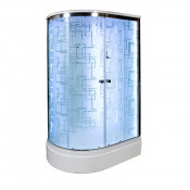 Душевая кабина Deto Em ЕМ2712 R LED с гм. 120 x 80