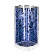 Душевая кабина Deto BМ1510 N LED BLACK 100x100