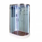 Душевая кабина Deto А102 L LED и гидромассажем 120 x 80