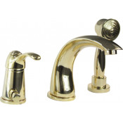 Смеситель на борт ванны Webert Aurora AU850701010 золото