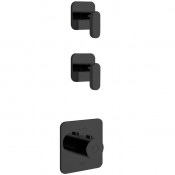 Смеситель для душа Webert Living LV971402560 термостатический черный матовый