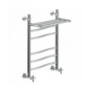 Полотенцесушитель водяной Ника Wave ЛВ (г) ВП 80x60 с полкой