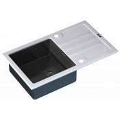 Мойка для кухни Zorg GL-7851-WHITE-GRAFIT белый/графит