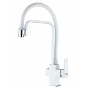 Смеситель для кухни Zorg ZR 341-8 YF WHITE белый