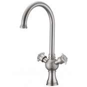 Смеситель для кухни Zorg Antic A 2004K-SL серебро