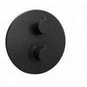 Смеситель для душа Paini Cox 78PZ690TH с термостатом черный матовый PVD