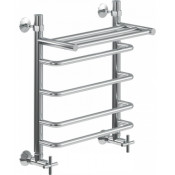 Полотенцесушитель водяной Ника Quadro Л90 (г) ВП 50x50 с полкой
