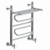 Полотенцесушитель водяной Ника Curve ЛZ ВП 50x60 с полкой