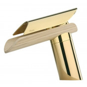 Смеситель для раковины Paini Morgana 73OP211LH золото/светлый дуб