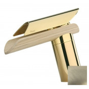 Смеситель для раковины Paini Morgana 73PW205LH никель PVD/светлый дуб