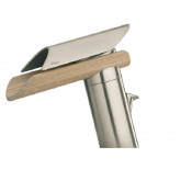 Смеситель для раковины Paini Morgana 73PW211LH никель PVD/светлый дуб