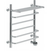 Полотенцесушитель электрический Ника Mix Л90П ВП 80x50 с полкой, с терморегулятором