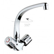 Смеситель для кухни Paini Tevere 10CR571FFQLMKM хром