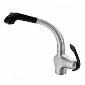 Смеситель для кухни Paini Us USPA5668YKM черный/сталь