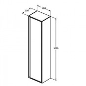 Шкаф-пенал Ideal Standard Connect Air E0832PS 160 светлое дерево