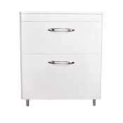 Тумба под раковину Style Line Каре 70 напольная Люкс Plus белая СС-00002266