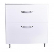 Тумба под раковину Style Line Каре 80 напольная Люкс Plus белая СС-00002267